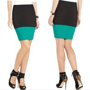 BCBGMAXAZRIA Color Block Scarlett pencil skirt